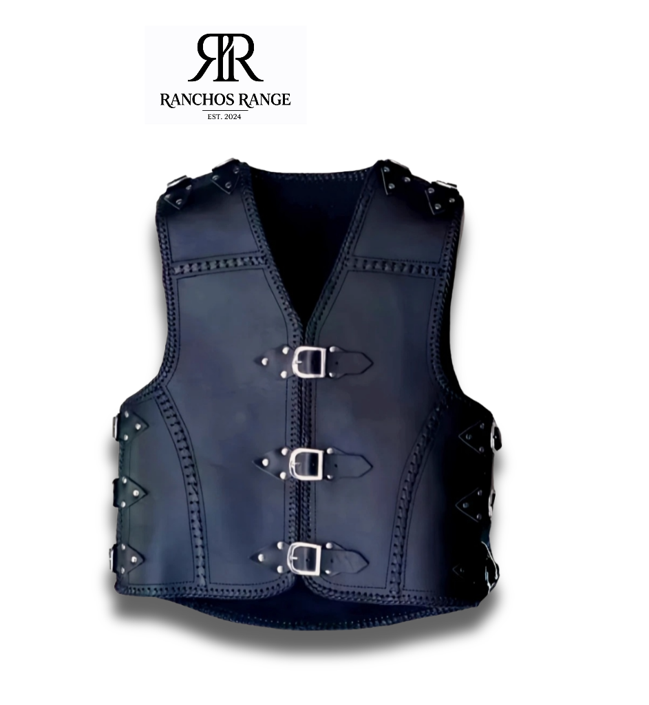 Australian Bikers Gear  COWHIDE Leather Motorcycle Vest Heavy Duty Waistcoat
