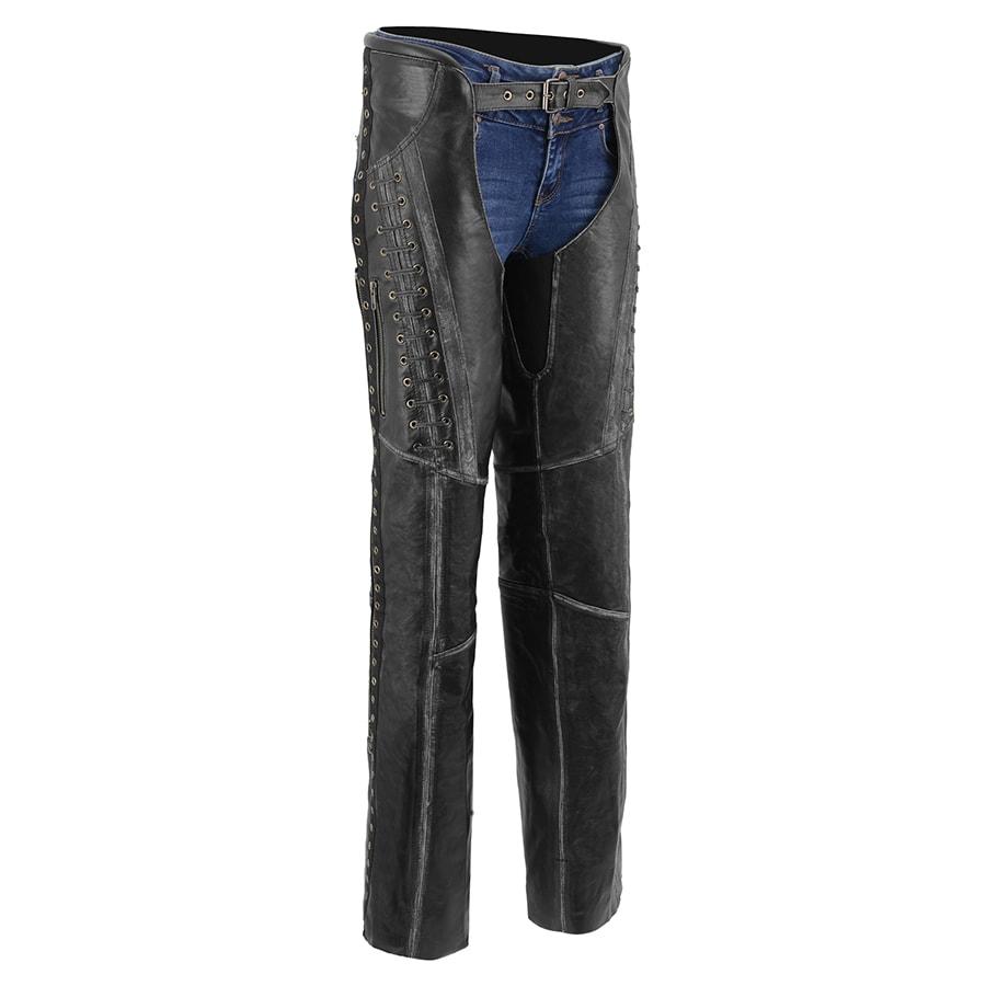 Ladies Lace and Grommet Chaps
