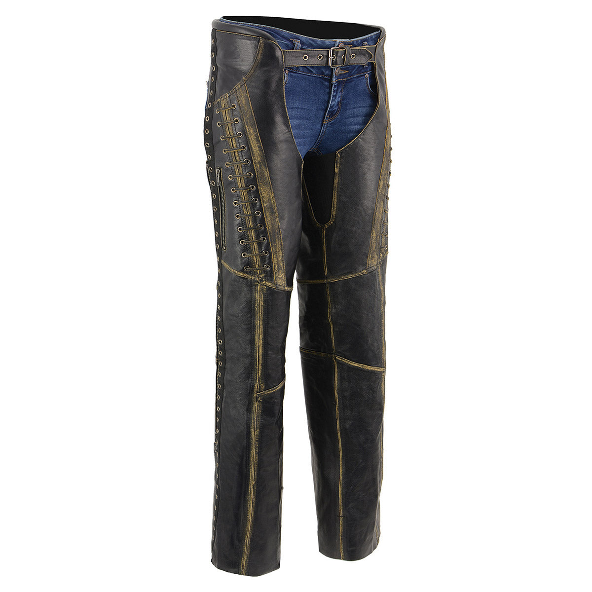 Ladies Lace and Grommet Chaps