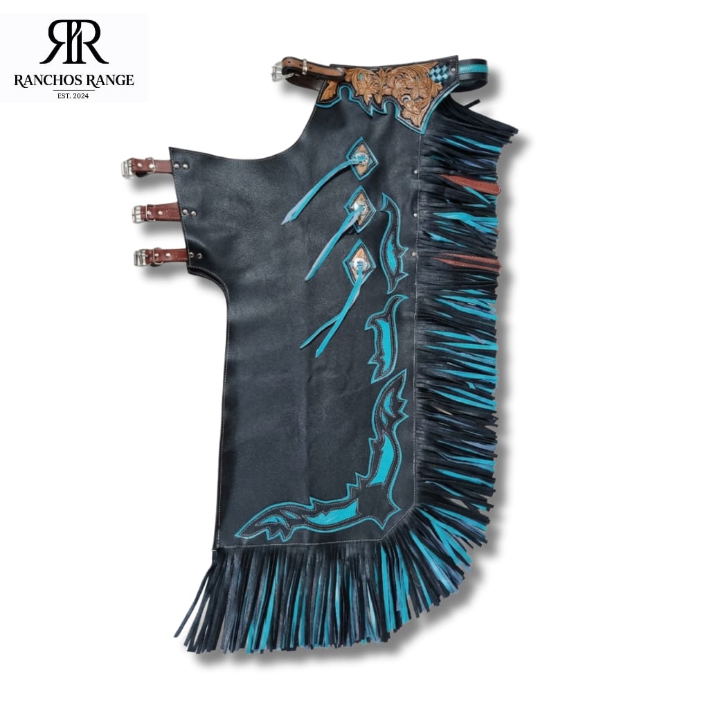 Custom Handcrafted Leather Bull Riding Rodeo Chaps – Genuine cowhide & Pro-Grade Protection
