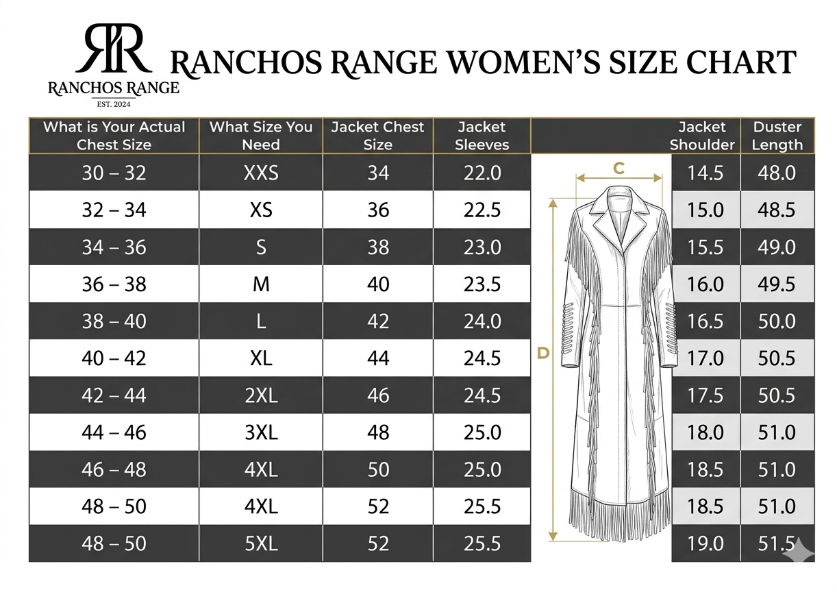 Handcrafted Western Suede Long Coat with Fringe & Metallic Detailing